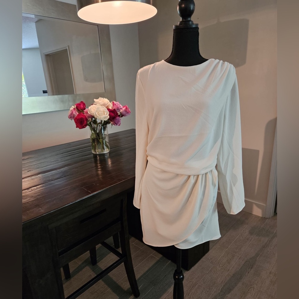 Cream mini dress